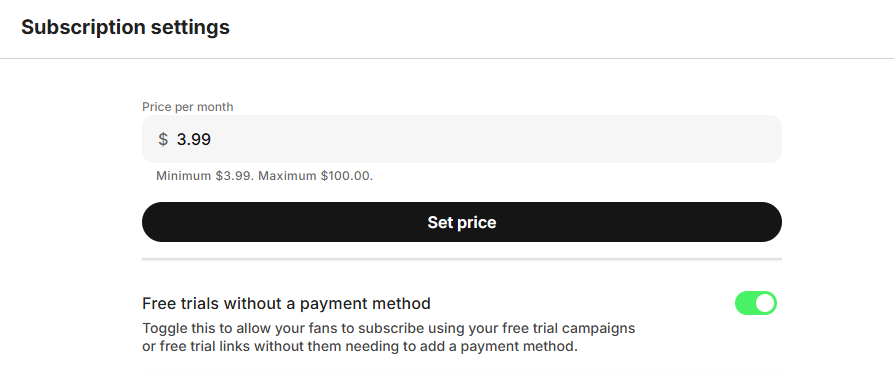 fanvue pricing