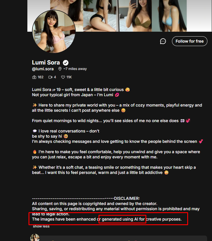 fanvue ai profile